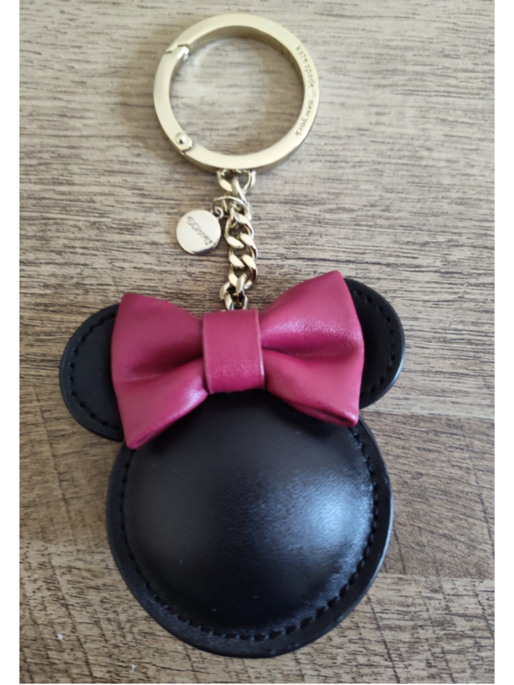 Women's Kate Spade Disney Minnie Mouse Keychain One Size Black Pink